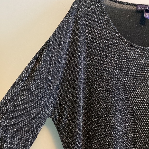 LTS Shimmery Long Loose Top or Dress Tall Size L - Picture 2 of 5